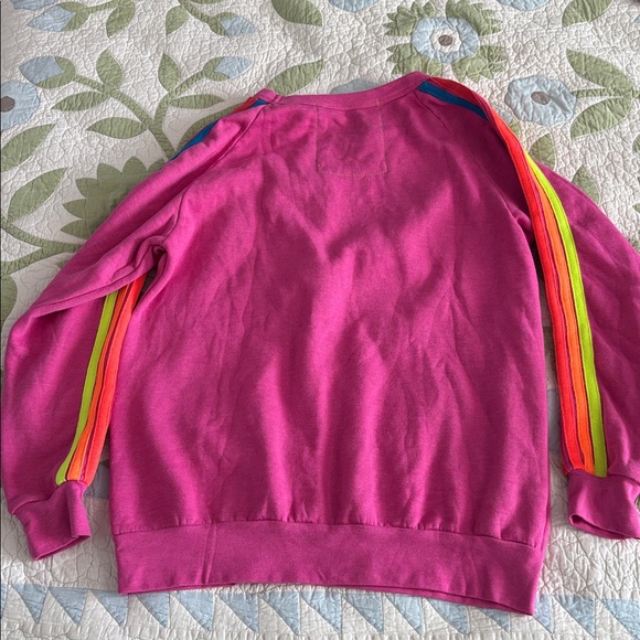 Aviator Nation Striped Crew Neck Sweatshirt Unisex Size Large NWT - Picture 3 of 3